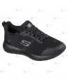 Zapatilla para uniformidad Skechers Squad SR de horma ancha para hombre color negro