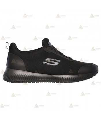 Zapatilla para uniformidad Skechers Squad SR de horma ancha para hombre color negro