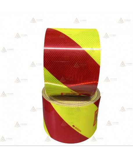 La cinta adhesiva reflectante de Nivel 3  Amarillo/Rojo 3M 4083 (45,7m)