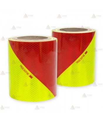 La cinta adhesiva reflectante de Nivel 3  Amarillo/Rojo 3M 4083 (45,7m)