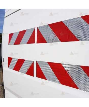 Cinta adhesiva reflectante de Nivel 2  Blanco/Rojo 3M™ 823i