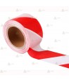 Cinta adhesiva de señalización franjas Rojas/blancas (132 m x 5 cm)