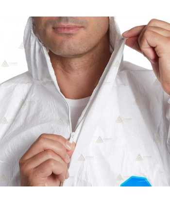 Buzo impermeable y transpirable Tyvek® 500 Xpert  color blanco (Tipo 5 y 6)