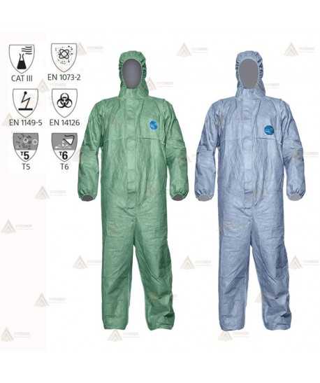 Buzo impermeable y transpirable Tyvek® 500 Xpert  (Tipo 5 y 6) color azul