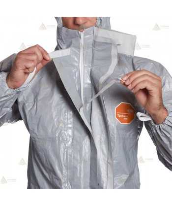 Buzo Tychem 6000 F gris con calcetines. Tipo 3B, 4B, 5, 6   (20 und)