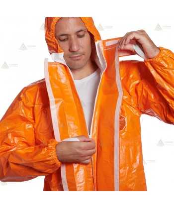 Buzo desechable Tychem 6000 F naranja. Tipo 3B, 4B, 5, 6   (25 und)