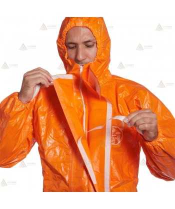 Buzo desechable Tychem 6000 F naranja. Tipo 3B, 4B, 5, 6   (25 und)