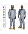 Buzo Tychem 6000 F Plus gris sin calcetines. Tipo 3B, 4B, 5, 6   (10 und)