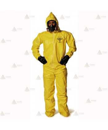Buzo Tychem 2000 C con calcetines. Tipo 3B, 4B, 5 y 6   color amarillo