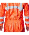 Buzo desechable alta visibilidad TYVEC-500HV color naranja flúor. Tipo 5 y 6