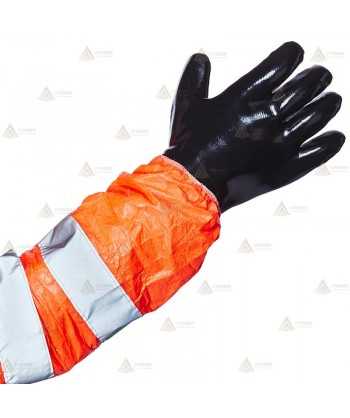 Buzo desechable alta visibilidad TYVEC-500HV color naranja flúor. Tipo 5 y 6