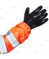 Buzo desechable alta visibilidad TYVEC-500HV color naranja flúor. Tipo 5 y 6