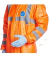 Buzo desechable alta visibilidad TYVEC-500HV color naranja flúor. Tipo 5 y 6