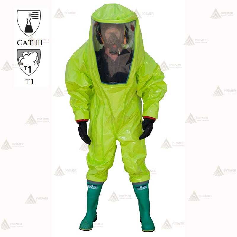 Escafandra Tychem TK Tipo 1a B-ET Con botas y calcetines integrados