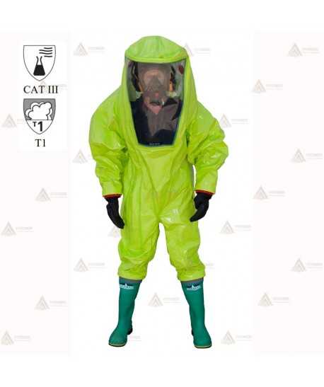 Escafandra Tychem TK Tipo 1a B-ET Con botas y calcetines integrados