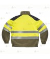 Chaqueta ignífuga con refuerzos para bomberos forestales