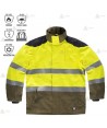 Parka ignífuga e impermeable con refuerzos para bomberos forestales
