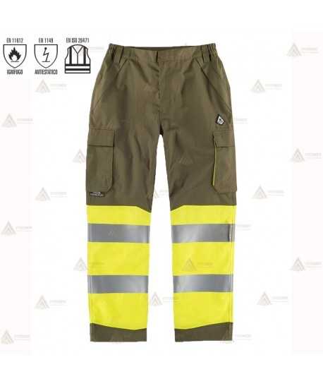 Pantalón ignífugo multibolsillos para bomberos forestales