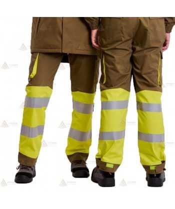 Pantalón ignífugo multibolsillos para bomberos forestales