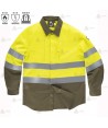 Camisa ignífuga de manga larga para bomberos forestales
