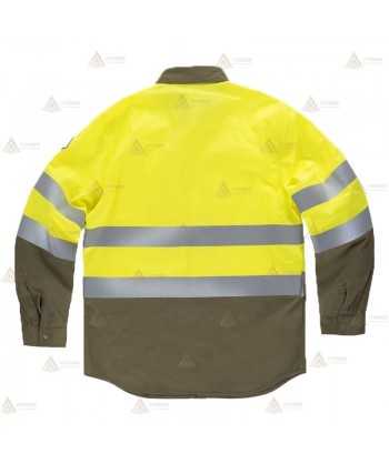 Camisa ignífuga de manga larga para bomberos forestales
