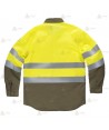 Camisa ignífuga de manga larga para bomberos forestales