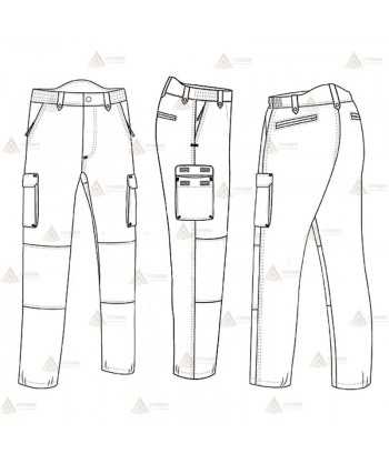 Pantalón bielástico con refuerzos Económico