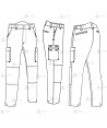 Pantalón bielástico con refuerzos Económico