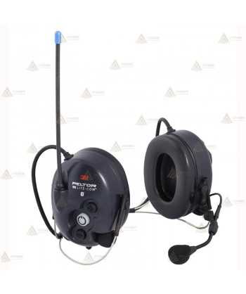 Orejeras 3M WS LiteCom Plus PMR446 MHz, analógicas, arnés de nuca (SNR 31dB)