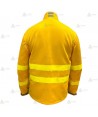 Camisa ignífuga de alta visibilidad con refuerzos para bomberos forestales