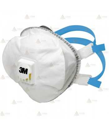 Mascarilla 3M 8825+ con válvula para partículas, FFP2 NR D (Pack 5)