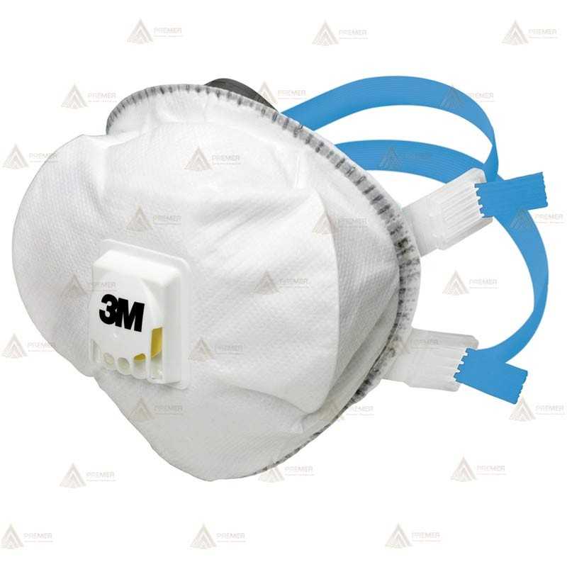 Mascarilla 3M 8825+ con válvula para partículas, FFP2 NR D (Pack 5)