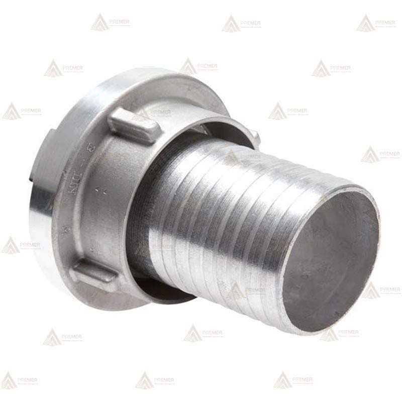 Acoples Storz de aluminio para manguera con caña estriada