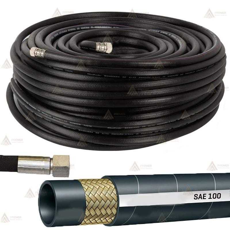Manguera de alta presión con racores hembra de acero inoxidable para remolque contraincendios