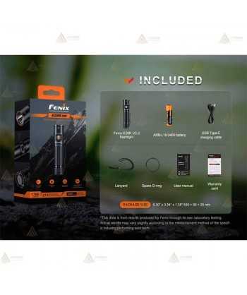 Linterna táctica recargable Fénix E28R V2 de 1700 lúmenes