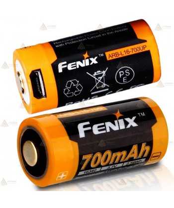 Batería Fenix ARB-L16-700UP (carga por micro USB y con cargador)