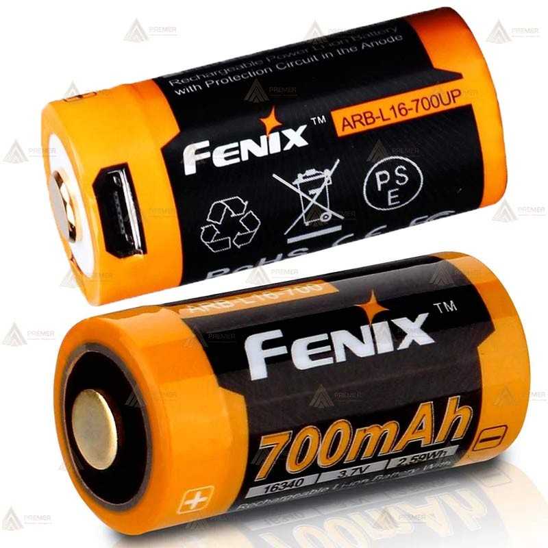 Batería Fenix ARB-L16-700UP (carga por micro USB y con cargador)