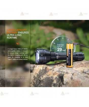 Linterna de Caza Fenix HT32  (2500 lúmenes) con luces rojas y verdes