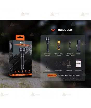 Linterna de Caza Fenix HT32  (2500 lúmenes) con luces rojas y verdes