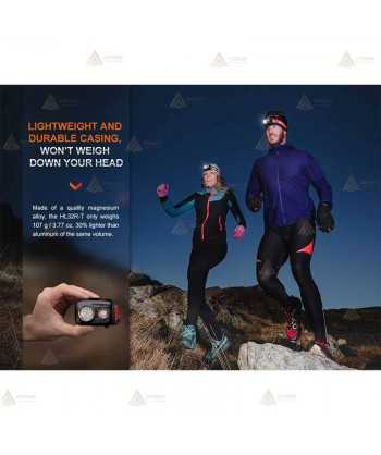 Frontal HL32R-T ligero de alto rendimiento para trail running de Fénix  (800 lúmenes)