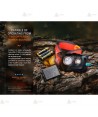 Frontal HL32R-T ligero de alto rendimiento para trail running de Fénix  (800 lúmenes)