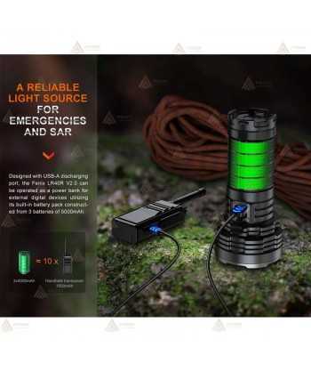 Linterna táctica LR40R V2 de alto rendimiento (15.000 lúmenes)