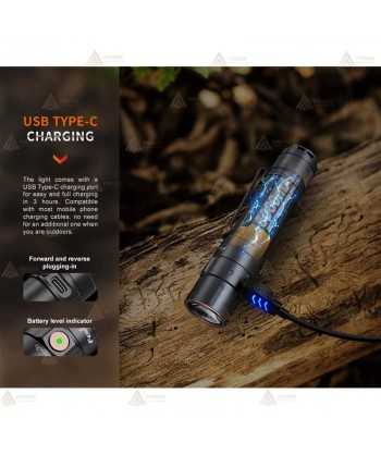 Linterna Fénix E35R recargable por micro USB-Tipo C (3100 Lúmenes)