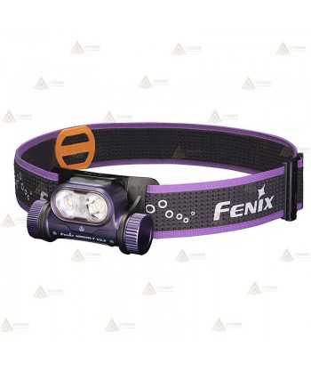Frontal Fénix HM65R-DT de altas prestaciones (1500 Lúmenes) color púrpura