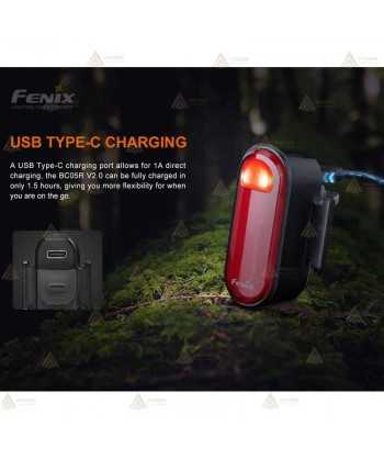 Luz trasera recargable para bicicleta Fenix BC05R V2.0
