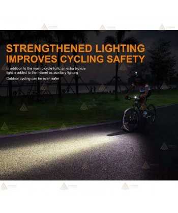 Soporte para casco de bicicleta para luces de bicicleta Fénix BC25R, BC35R, BC30R-2017, BC30