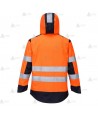 Parka ligera impermeable y desmontable, multinorma de fibra modacrílica