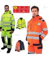 Parka ligera impermeable y desmontable, multinorma de fibra modacrílica