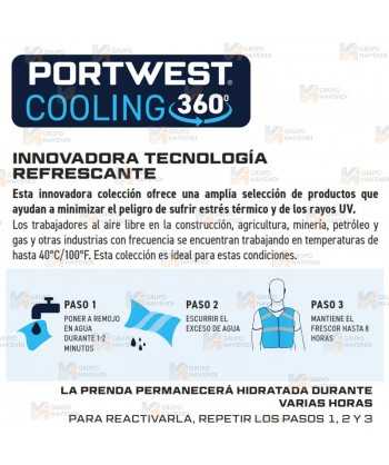 Chaleco refrescante contra el estrés térmico