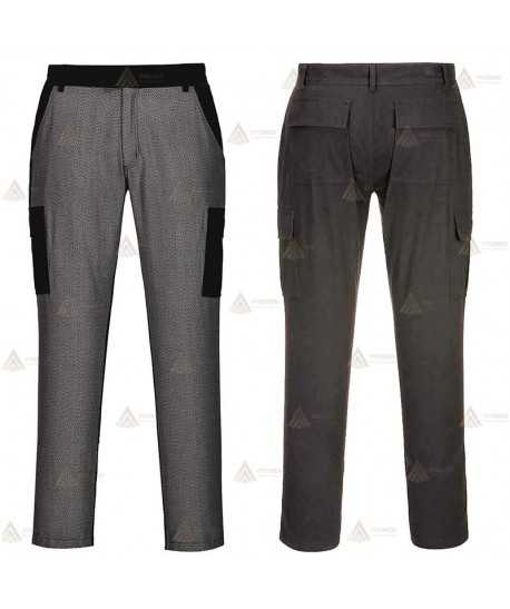 Pantalón multibolsillos con delantera resistente a cortes, Nivel D